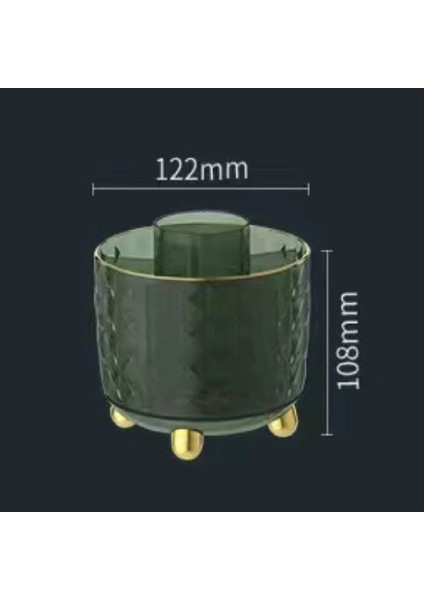 360 Derece Dönebilen Masaüstü Düzenleyici Kutu Çok Fonksiyonlu Döner Kozmetik Fırça Kabı Rujlar Için Toz Geçirmez Kapaksız (Yurt Dışından) fiyatları