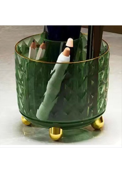 360 Derece Dönebilen Masaüstü Düzenleyici Kutu Çok Fonksiyonlu Döner Kozmetik Fırça Kabı Rujlar Için Toz Geçirmez Kapaksız (Yurt Dışından) modelleri