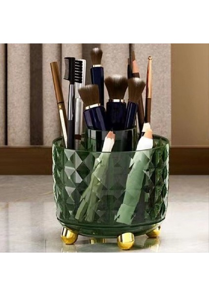 360 Derece Dönebilen Masaüstü Düzenleyici Kutu Çok Fonksiyonlu Döner Kozmetik Fırça Kabı Rujlar Için Toz Geçirmez Kapaksız (Yurt Dışından) indirimleri