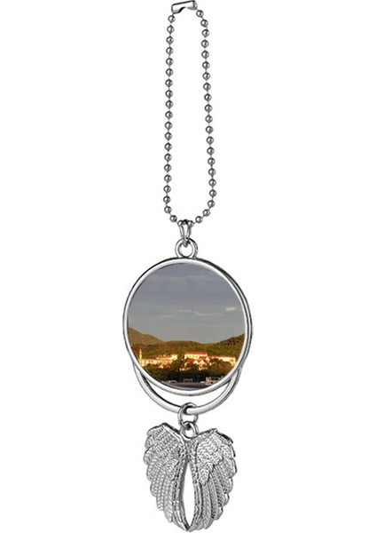 Isı Süblimasyon Boşlukları Anahtarlık Yapımı Kolye Boşlukları Araba Askısı Süsü Melek Kanadı Baskı Kolye Takı Yapımı (Yurt Dışından)