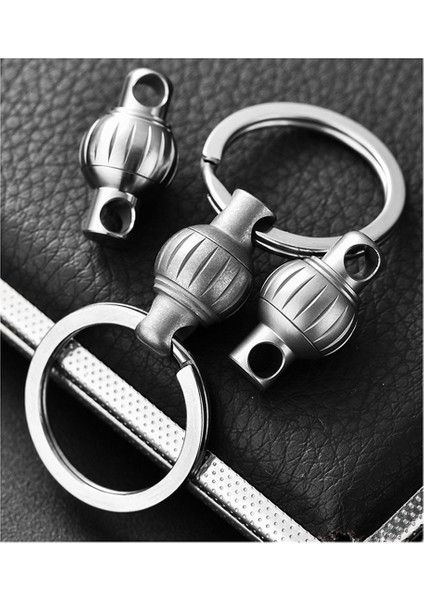 Titanyum Alaşımlı Anahtarlık Yüksek Kaliteli Yaylı Kilit Araba Mini Evrensel Döner Halka Tokası-Fener Düğmesi [taş Yıkanmış] (Yurt Dışından) fırsatları