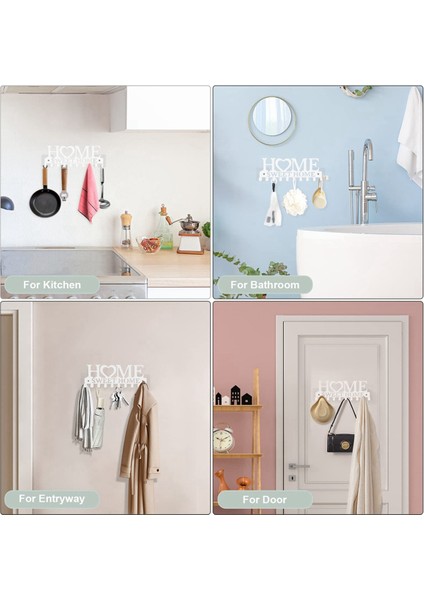 Demir Anahtar Askısı Duvar Dekoratif Anahtarlık Düzenleyici Anahtarlık Tutucu Giriş Kapısı Koridor Garaj Altın (Yurt Dışından) modelleri