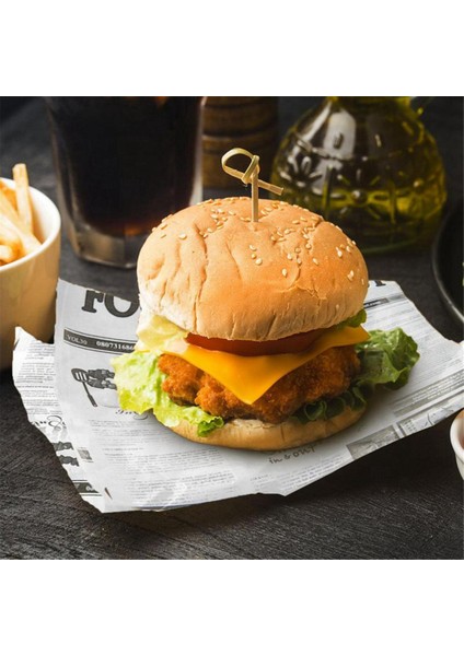 100 Adet Pişirme Kağıdı, Ekmek Kağıdı, Patates Kızartması Içeren Sosis Tepsisi Kaplaması, Hamburger Sandviç, Emici Kağıt (Yurt Dışından) fırsatları