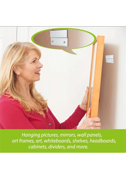 Set 5 Inç Fransız Çivili Askı Ağır Hizmet Tipi Metal Askı Fotoğraf Rafı Sanat Çerçevesi Duvar Donanımı Z-Çubuğu Kancalı Ayna (Yurt Dışından) indirimleri