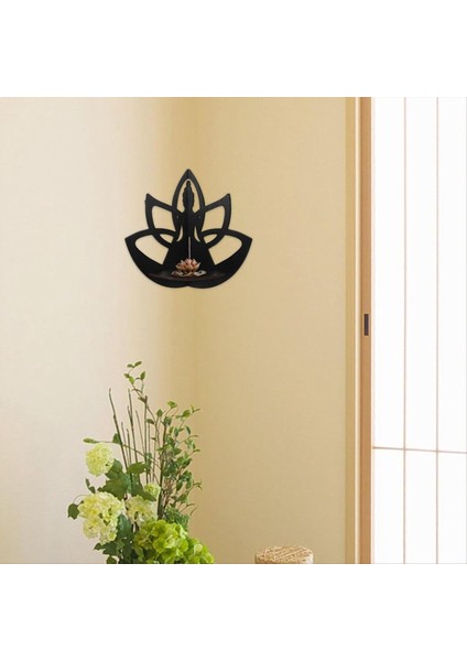 Duvar Rafı Köşe Rafları - Duvar Köşe Rafı Ahşap Yüzen Raflar Kristal Sergileme Rafı Yatak Odaları Için Boho Duvar Rafları (Yurt Dışından) indirimleri