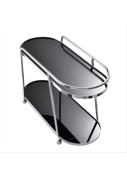 Çift Katmanlı Kozmetik Rafı, Yı Masası, Saklama Masası, Tepsi, Cilt Bakım Bardak Tutucu, Su/kahve Bardak Tutucu, Stand-A (Yurt Dışından)