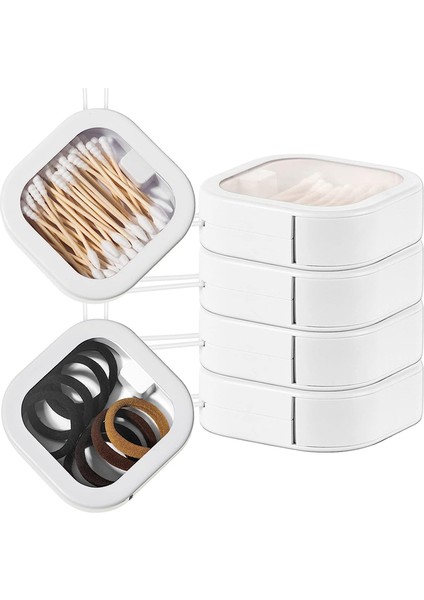 Adet Saç Tokası Düzenleyici Taşınabilir Saç Aksesuarı Saklama Kapları Istiflenebilir Saç Tokası Tutucu Pin Pamuklu Çubuk (Yurt Dışından)