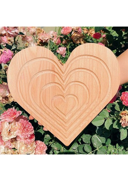 Kalp Tepsi Süsü Ahşap Tepsi Kek Tepsisi Kahve Ekmek Tabağı Çiftlik Evi Ev Dekorasyonu (Yurt Dışından) indirimleri