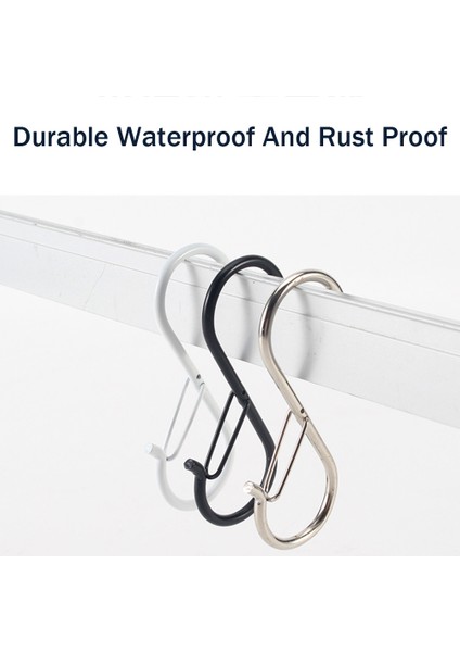 30 Adet S Kancalı Askı Emniyet Tokası, 3,5 Inç Ağır Hizmet Tipi S Kancaları, Dolap Kancaları, Giysiler, Mutfak Eşyaları, Çantalar Için (Yurt Dışından) indirimleri