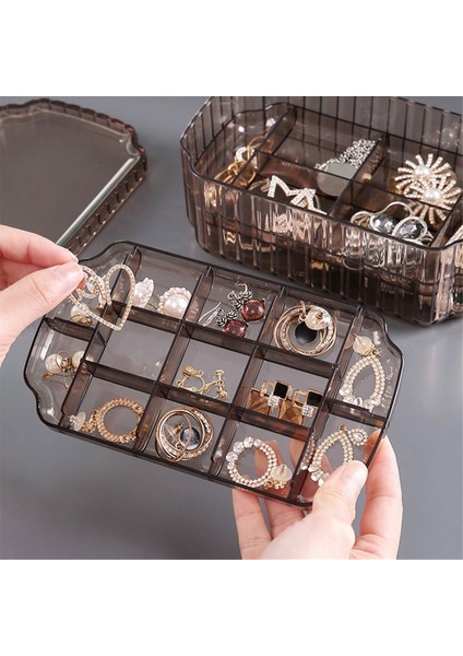 Küpeler, Kolyeler, Bilezikler ve El Sanatları Için Şeffaf Plastik Boncuk Saklama Kapları Için 3 Katmanlı Mücevher Düzenleyici Kutusu (Yurt Dışından) modelleri