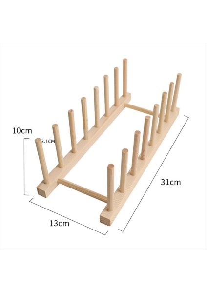 Mutfak Bulaşık Süzgeci, Yemek Takımı Saklama Düzenleyici, Tabak Kurutma Rafı, Ahşap Kitap Bardakları Sergileme Standı, Süzgeç Tutucu A (Yurt Dışından)