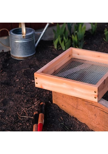 Kompost, Toprak ve Saksı Toprağı Için Elde Tutulan Sedir Bahçe Eleği Kaba Biçilmiş Sürdürülebilir Sedir (Yurt Dışından) modelleri