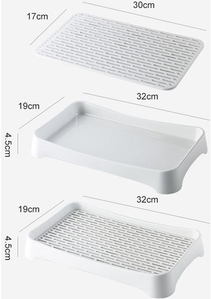 Mutfak Sabunluk, Mutfak/banyo Için Çift Katmanlı Lavabo Düzenleyici, Çıkarılabilir Drenaj Tepsili Sabunluk ve Süngerlik, B (Yurt Dışından) indirimleri