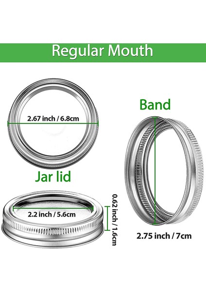 100 Parça Konserve Kavanozu Kapakları ve Bantları Seti Silikon Conta Halkaları Sızdırmaz ve Güvenli Konserveleme ile Bölmeli Tip Kapaklar 70MM (Yurt Dışından) fiyatları