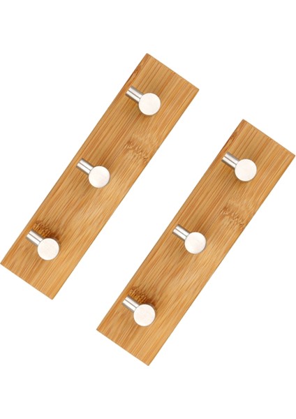 Ahşap Askılar Kendinden Yapışkanlı Duvar Askısı Paslanmaz Çelik Bambu Kanca Mont Şemsiye Giysi Çanta Askısı (Yurt Dışından) fiyatları