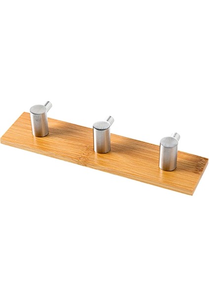 Ahşap Askılar Kendinden Yapışkanlı Duvar Askısı Paslanmaz Çelik Bambu Kanca Mont Şemsiye Giysi Çanta Askısı (Yurt Dışından) indirimleri