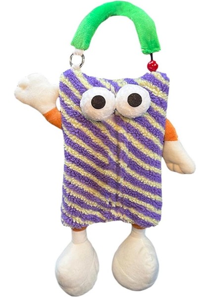 Sevimli Araba Mendil Tutucu - Araba Arkası Koltuk Mendil Tutucu Peluş Karikatür Hayvan Mendil Saklama Tutucu Askılı Mendil Kutusu, C (Yurt Dışından)