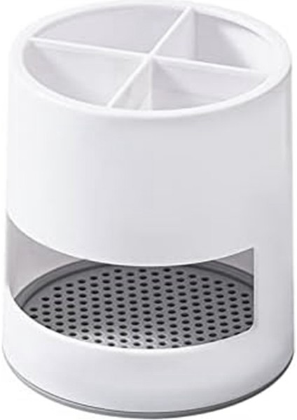 Drenaj Saklama Kafesleri, Ayrı Raflar, Banyo Diş Fırçası Macunu Saklama Kutuları, Mutfak Ev Eşyaları Için Beyaz Saklama Kutuları (Yurt Dışından)