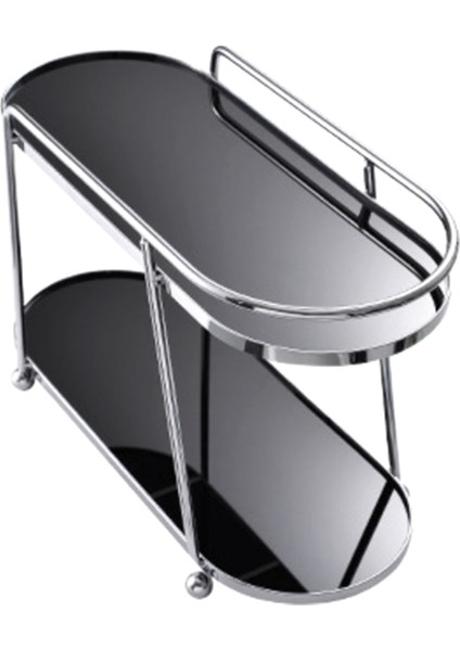 Çift Katmanlı Kozmetik Rafı, Yı Masası, Saklama Masası, Tepsi, Cilt Bakım Bardak Tutucu, Su/kahve Bardak Tutucu, Stand-A (Yurt Dışından)