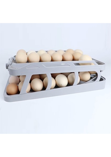 Yumurta Dağıtıcı, Yuvarlanan Yumurta Tutucu Dağıtıcı, Buzdolabı Yumurta Dağıtıcı ve Buzdolabı Saklama Düzenleyici, 1 Adet Gri (Yurt Dışından) modelleri
