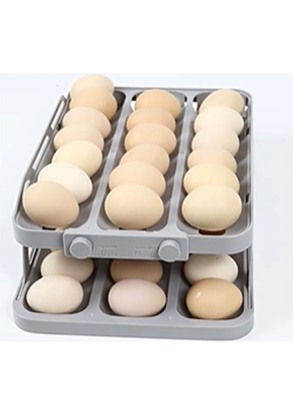 Yumurta Dağıtıcı, Yuvarlanan Yumurta Tutucu Dağıtıcı, Buzdolabı Yumurta Dağıtıcı ve Buzdolabı Saklama Düzenleyici, 1 Adet Gri (Yurt Dışından) indirimleri