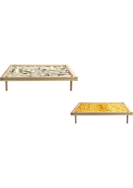 Ağlı Istife Edilebilir Gıda Kurutma Makinesi Ahşap Makarna ve Ot Kurutma Rafları Çok Amaçlı 2 Katlı Gıda Kurutma Tutucu (Yurt Dışından) indirimleri