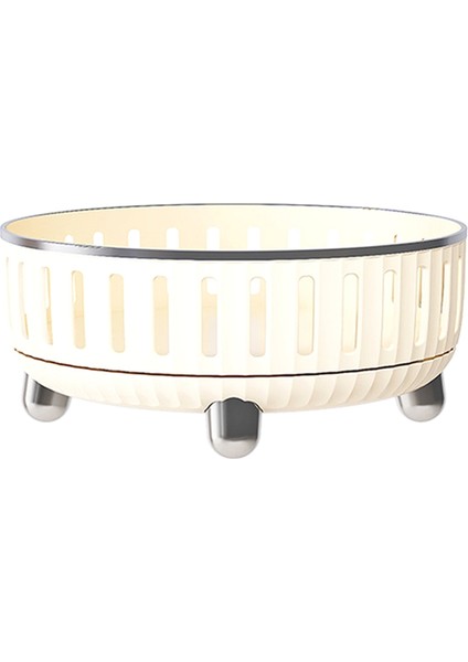 Şifonyer Için 360 Derece Dönebilen Makyaj Düzenleyici, Parfümler Için Bölmeli Kozmetik Saklama, Kremsi Sarı, B (Yurt Dışından)