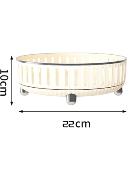 Şifonyer Için 360 Derece Dönebilen Makyaj Düzenleyici, Parfümler Için Bölmeli Kozmetik Saklama, Kremsi Sarı, B (Yurt Dışından) indirimleri