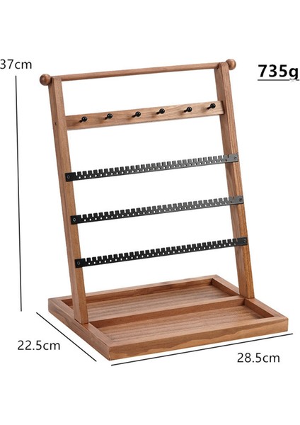 Ahşap Mücevher Rafı 5 Katlı Kule Vitrin Mücevher Rafı Çıkarılabilir Küpeler Kolyeler Yüzükler Çekmeceli Mücevher Standı (Yurt Dışından) fiyatları
