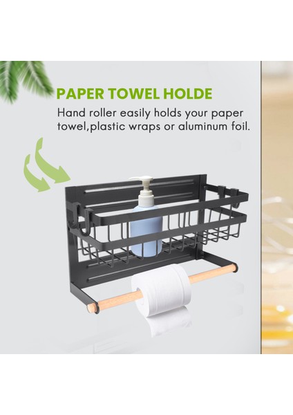 Manyetik Kağıt Havlu Tutucu Buzdolabı Manyetik Kağıt Havlu Tutucu Baharat Rafı Saklama Düzenleyici Mutfak Için (Yurt Dışından) fiyatları