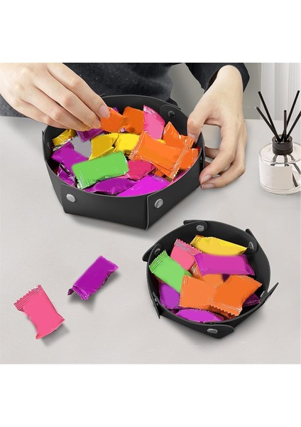 Pu Deri Mücevher Tepsisi, Masa Tepsisi, Başucu Komodini, Masa Tepsisi, Dekoratif Taşınabilir Giriş, Masaüstü Saklama Tepsisi C (Yurt Dışından) fırsatları