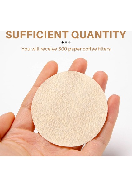 600 Adet Yedek Kağıt Filtreler, Yuvarlak Kahve Makinesi Filtreleri Aerobie Aeropress Kahve ve Espresso Makineleri Için Tek Kullanımlık (Yurt Dışından) indirimleri