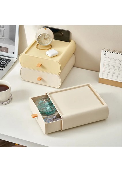 Çekmeceli Saklama Kutusu, Masaüstü Saklama Kutusu, Saklama Kutusu, Ofis Saklama Masası Rafı, Saklama Dolabı, Buz Beyazı (Yurt Dışından) fırsatları