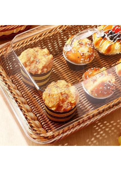 Kapaklı Sepet, Kapaklı Yiyecek Sepeti, Masa Üstü Yemek Servis Sepeti, Dokuma Piknik Sepeti, Kahverengi Servis Için Ekmek Sepeti (Yurt Dışından) indirimleri