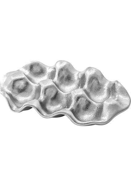 Yumurta Tepsisi Takı Yüzük Kolye Küpe Saklama Sergileme Tabak Değer Seramik Süsler Poz Veren Güzel Şeyler Izgara Gümüş (Yurt Dışından)