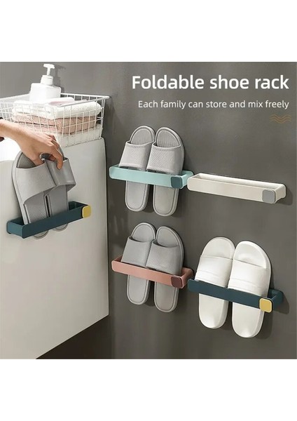 Delik Açmaya Gerek Yok Banyo Terlik Askısı Duvara Monte Entegre Ayakkabı Askısı Yerden Tasarruf Sağlayan Banyo Askısı D (Yurt Dışından) indirimleri