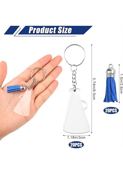 Püsküllü Tezahürat Megafonu Anahtarlıkları, Kendin Yap El Sanatları Projesi Mezuniyet Hediyesi, Mavi (Yurt Dışından) fiyatları