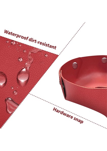 Pu Deri Mücevher Tepsisi, Masa Tepsisi, Komodin, Masa Tepsisi, Dekoratif Taşınabilir Giriş, Masaüstü Saklama Tepsisi B (Yurt Dışından) modelleri