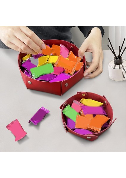 Pu Deri Mücevher Tepsisi, Masa Tepsisi, Komodin, Masa Tepsisi, Dekoratif Taşınabilir Giriş, Masaüstü Saklama Tepsisi B (Yurt Dışından) indirimleri