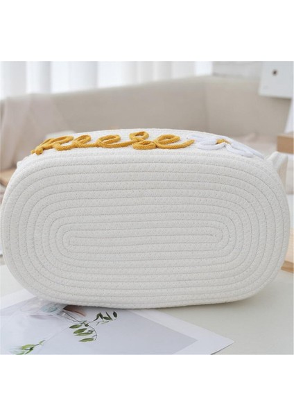 Ev Eşyaları, Masaüstü Giysileri ve Oyuncaklar Için Saplı Halat Saklama Sepeti Pembe (Yurt Dışından) modelleri