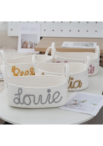 Ev Eşyaları, Masaüstü Giysileri ve Oyuncaklar Için Saplı Halat Saklama Sepeti Pembe (Yurt Dışından) indirimleri