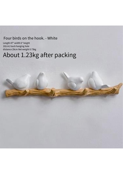 Duvar Dekorasyonları Oturma Odası Askısı Reçine Kuş Anahtar Askısı Mutfak Mont Giysi Havlu Şapka Çanta Askısı, B (Yurt Dışından) fiyatları