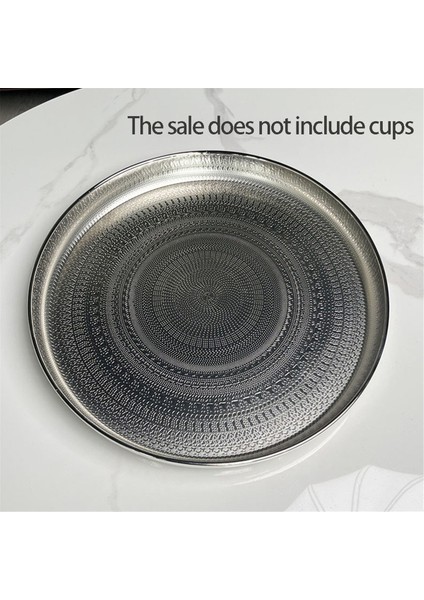 Yuvarlak Tepsi, 13 Inçlik Servis Tepsisi, Lüks Dekoratif Tepsi, Sehpa Tepsisi, Gümüş Mücevher Tepsisi (Yurt Dışından) fiyatları