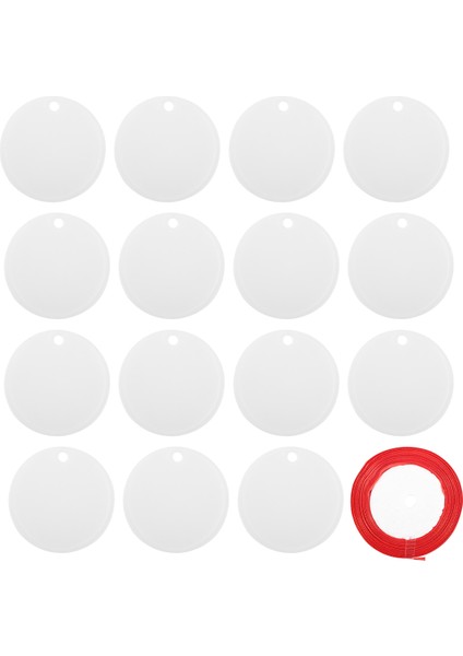 30 Adet Akrilik Boşluk 5 Cm, Delikli Şeffaf Daire Akrilik Levha, Yuvarlak Akrilik Boşluk Disk, Noel Doğum Günü Kendin Yap Hediyeleri (Yurt Dışından) modelleri