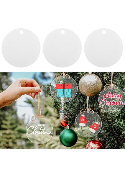 30 Adet Akrilik Boşluk 5 Cm, Delikli Şeffaf Daire Akrilik Levha, Yuvarlak Akrilik Boşluk Disk, Noel Doğum Günü Kendin Yap Hediyeleri (Yurt Dışından) indirimleri