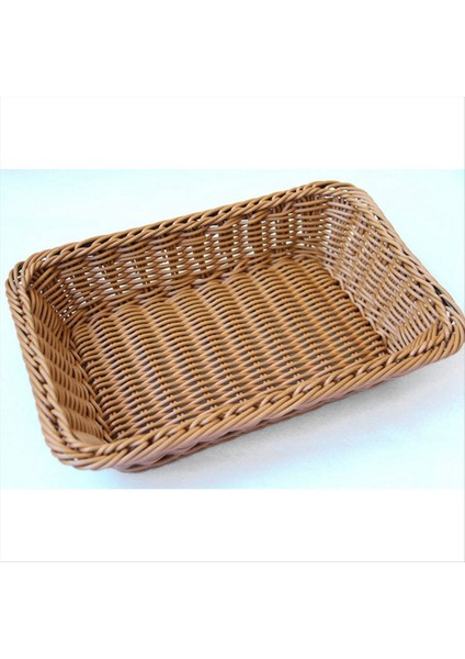 Depolama Sepeti El Yapımı Dikdörtgen Rattan Organizasyon Hasır Ekmeklik Meyve Sebze Atıştırmalık Gıda Kabı Xl (Yurt Dışından) fırsatları