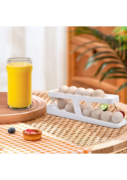 Adet Otomatik Kaydırmalı Yumurta Rafı Tutucu Saklama Kutusu Yumurta Sepeti Konteyner Düzenleyici Açılır Buzdolabı (Yurt Dışından) modelleri