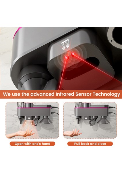 Dyson Supersonic Manyetik Nozul Saklama Kutusu Için Saç Kurutma Makinesi Tutucu, Delme Gerektirmez, Otomatik El Kurutma, Ab Fişi (Yurt Dışından) indirimleri