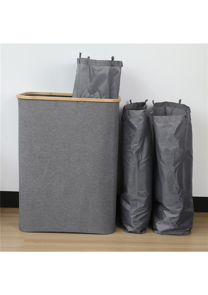 Kapaklı Çamaşır Sepeti Sepetleri, 160 L Çamaşır Sepeti, Yatak Odası ve Çamaşır Odası Için 3 Bölmeli Kirli Çamaşır Sepetleri (Yurt Dışından) fiyatları