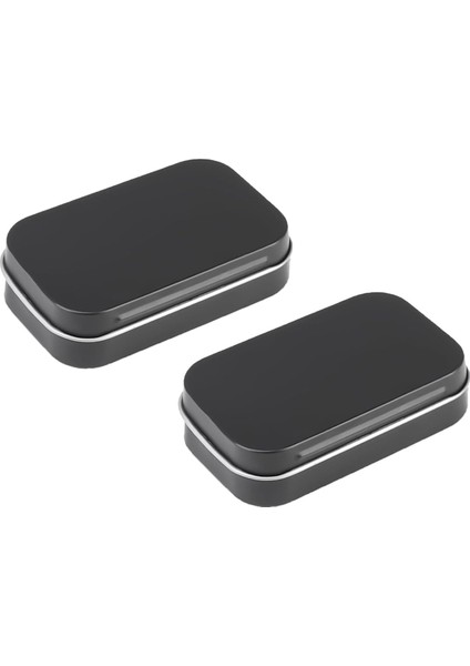 Adet Kapaklı Küçük Saklama Kutusu Dikdörtgen Küçük Teneke Kutular Kapaklı Metal Kutu Ev Depolama Için Küçük Teneke Kutu Siyah (Yurt Dışından)